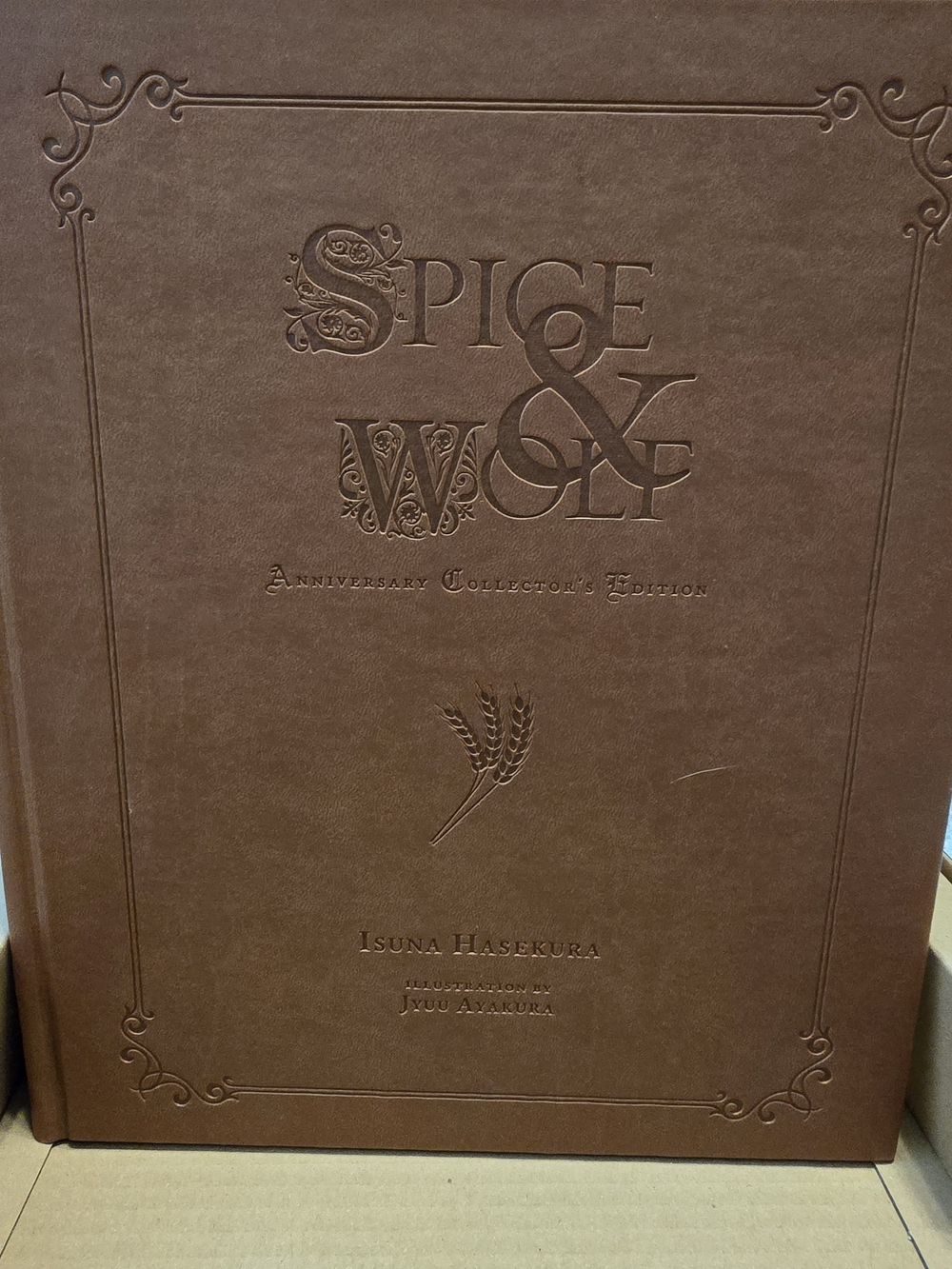 Spice & Wolf Anniversary Collector's Edition Leather Book - Brown